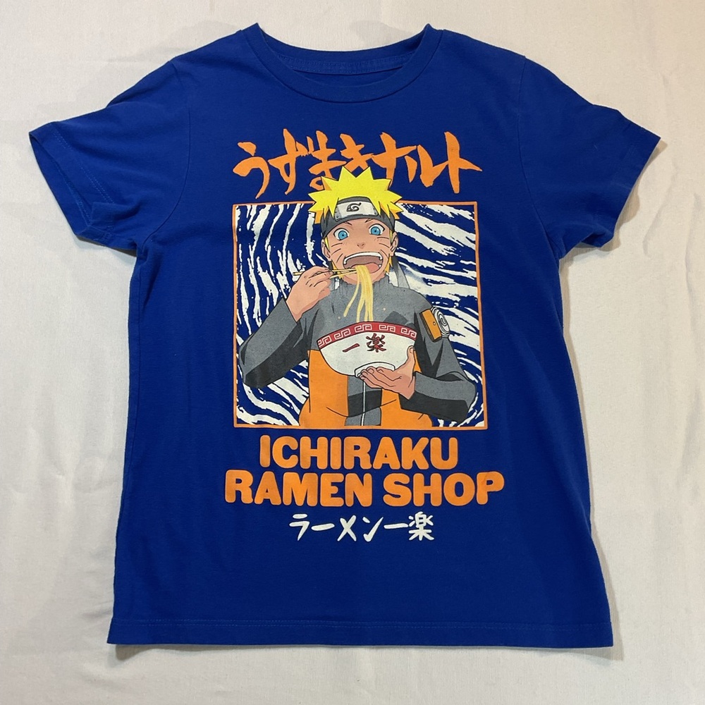 Naruto Shippuden Collection‎ Navy Blue T-Shirt Size M, Ichiraku Ramen Graphic